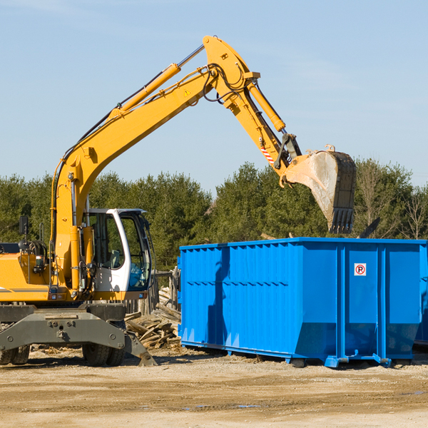 are there any restrictions on where a residential dumpster can be placed in Rupert GA